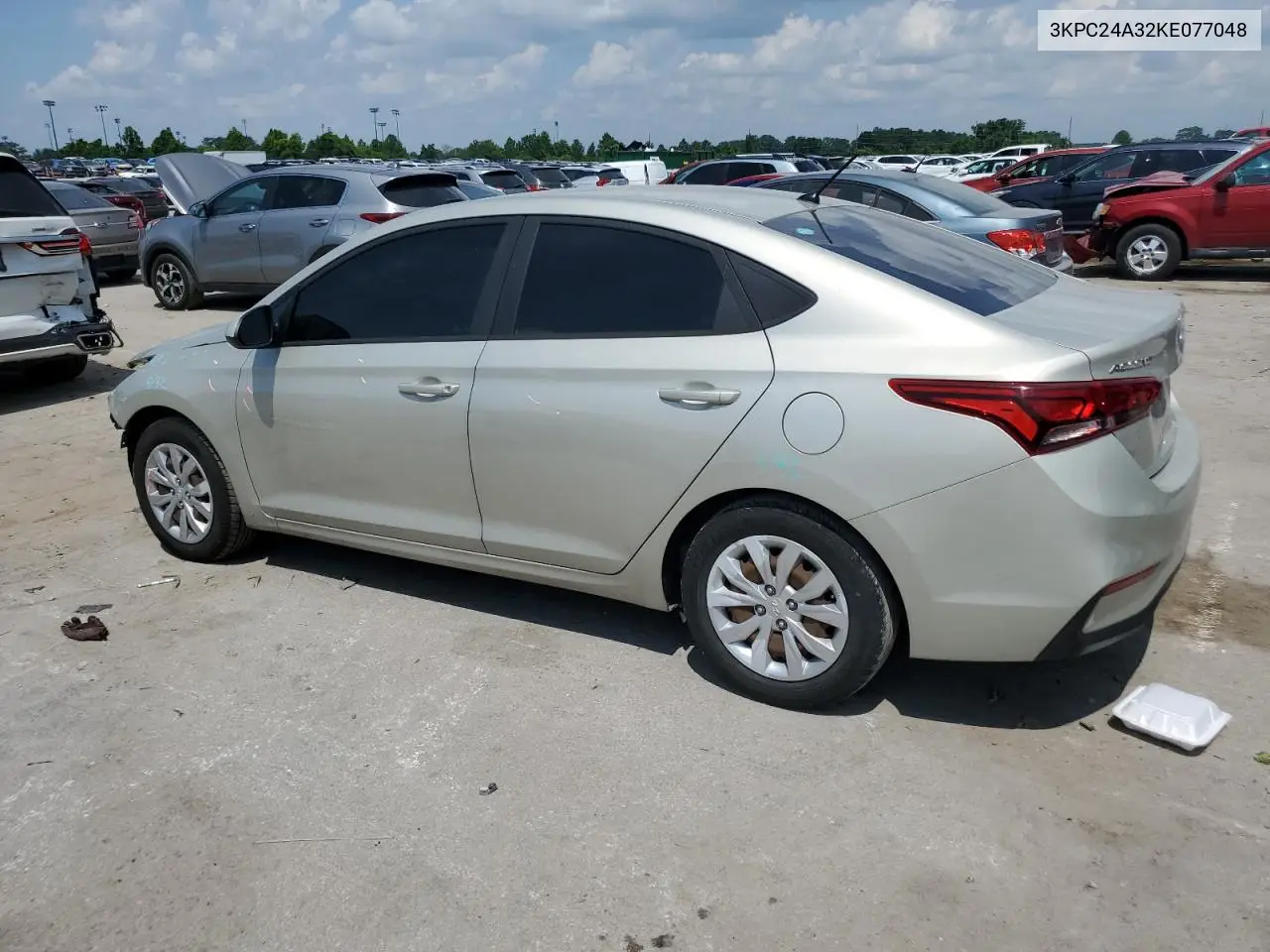 2019 Hyundai Accent Se VIN: 3KPC24A32KE077048 Lot: 61851215