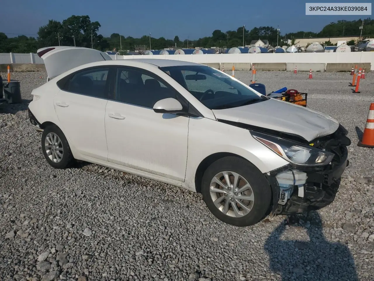 2019 Hyundai Accent Se VIN: 3KPC24A33KE039084 Lot: 61950025