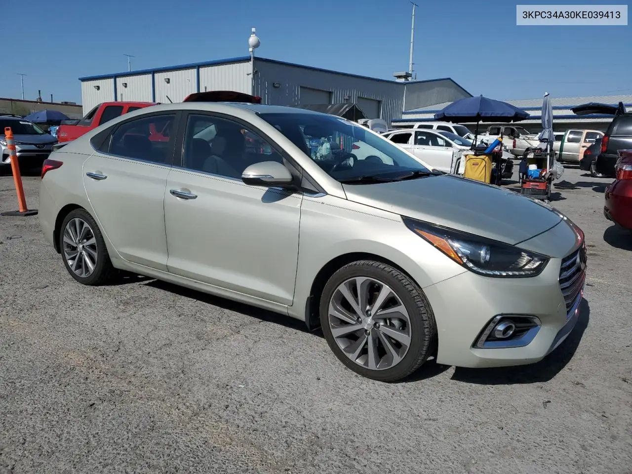 2019 Hyundai Accent Limited VIN: 3KPC34A30KE039413 Lot: 61960915