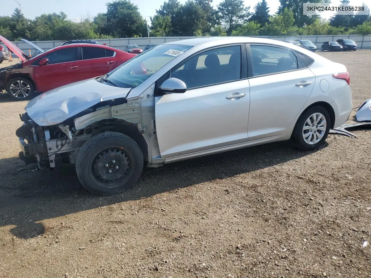 2019 Hyundai Accent Se VIN: 3KPC24A31KE056238 Lot: 62156885