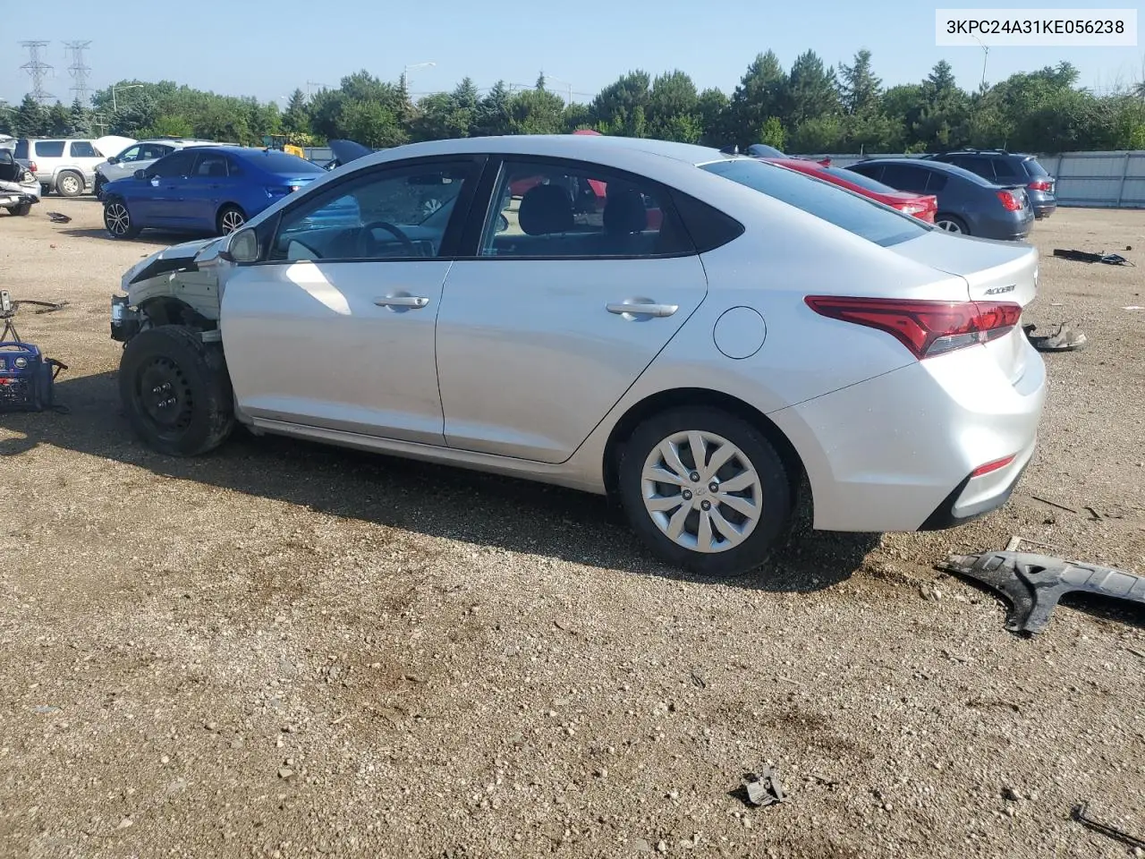 2019 Hyundai Accent Se VIN: 3KPC24A31KE056238 Lot: 62156885