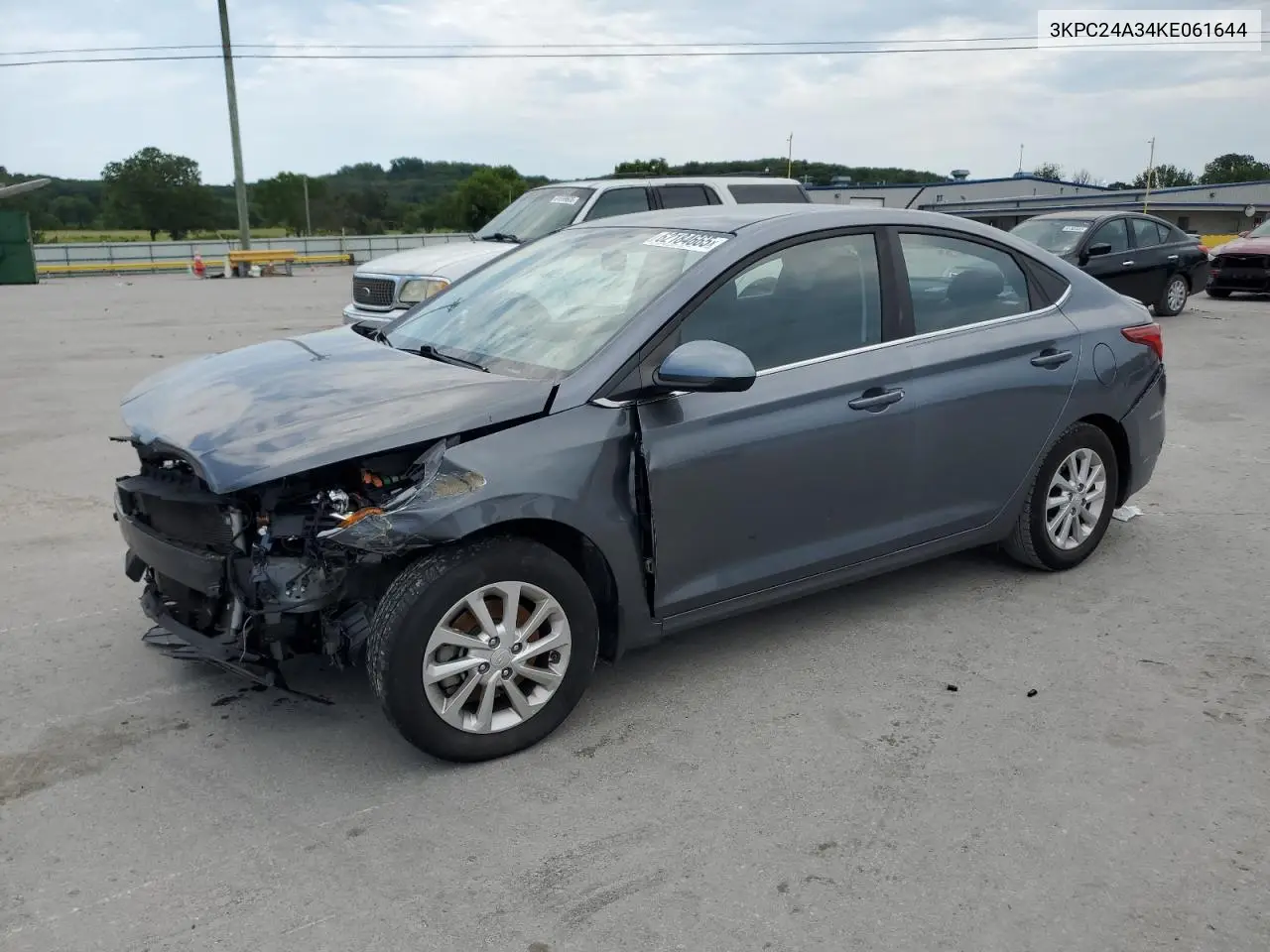 2019 Hyundai Accent Se VIN: 3KPC24A34KE061644 Lot: 62184665