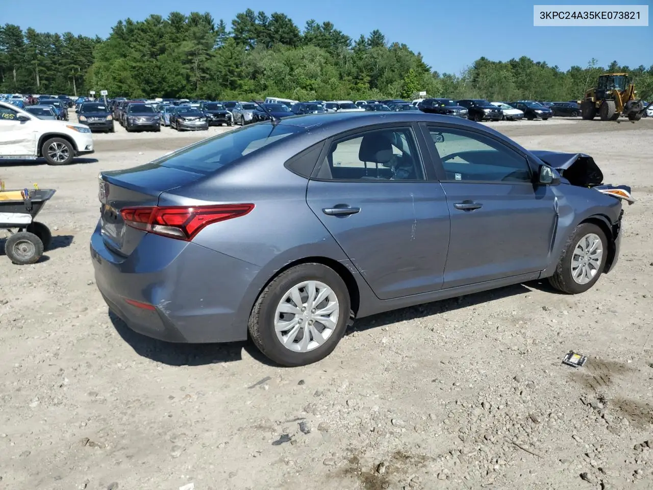 2019 Hyundai Accent Se VIN: 3KPC24A35KE073821 Lot: 62190585