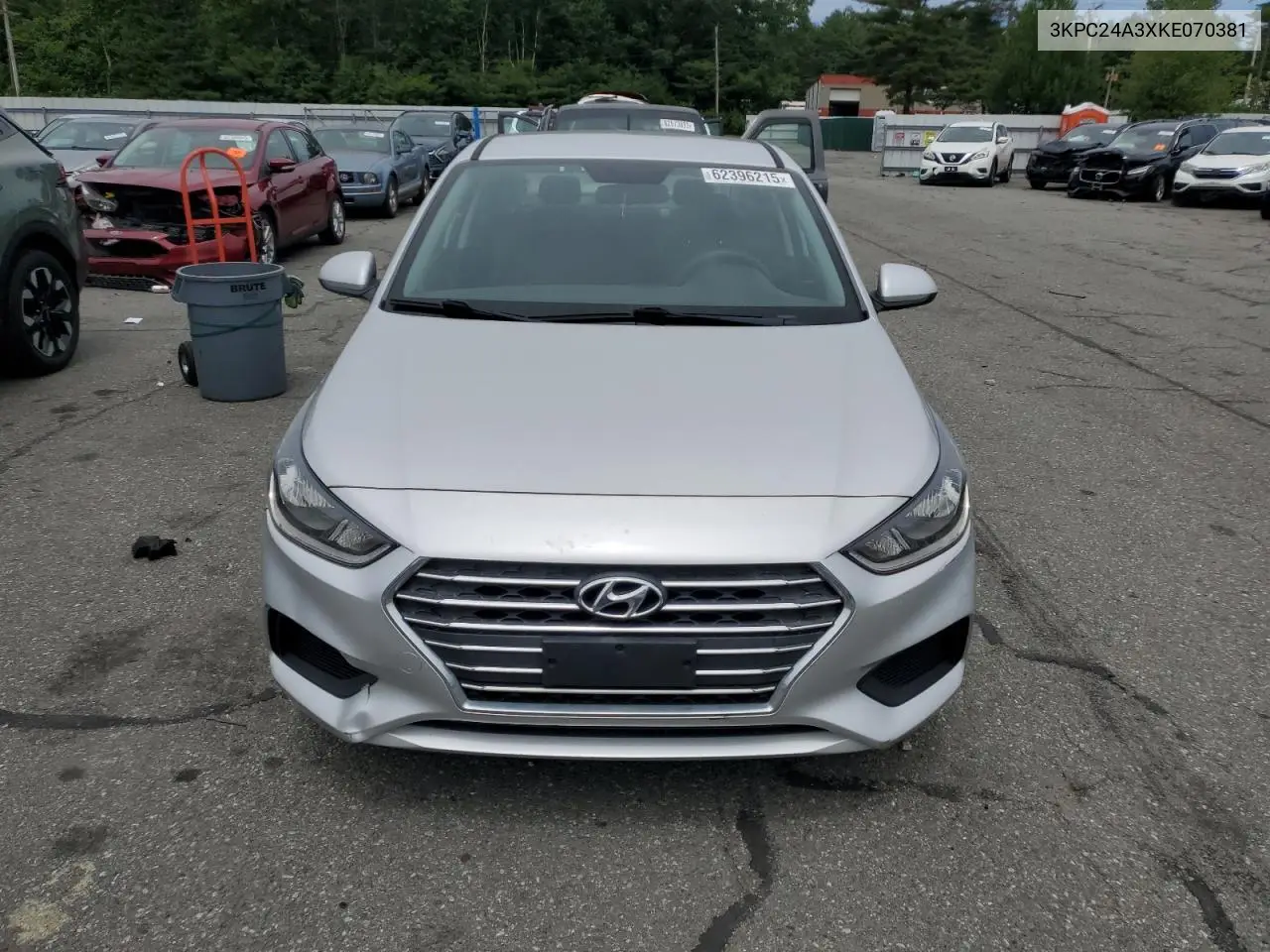 2019 Hyundai Accent Se VIN: 3KPC24A3XKE070381 Lot: 62396215