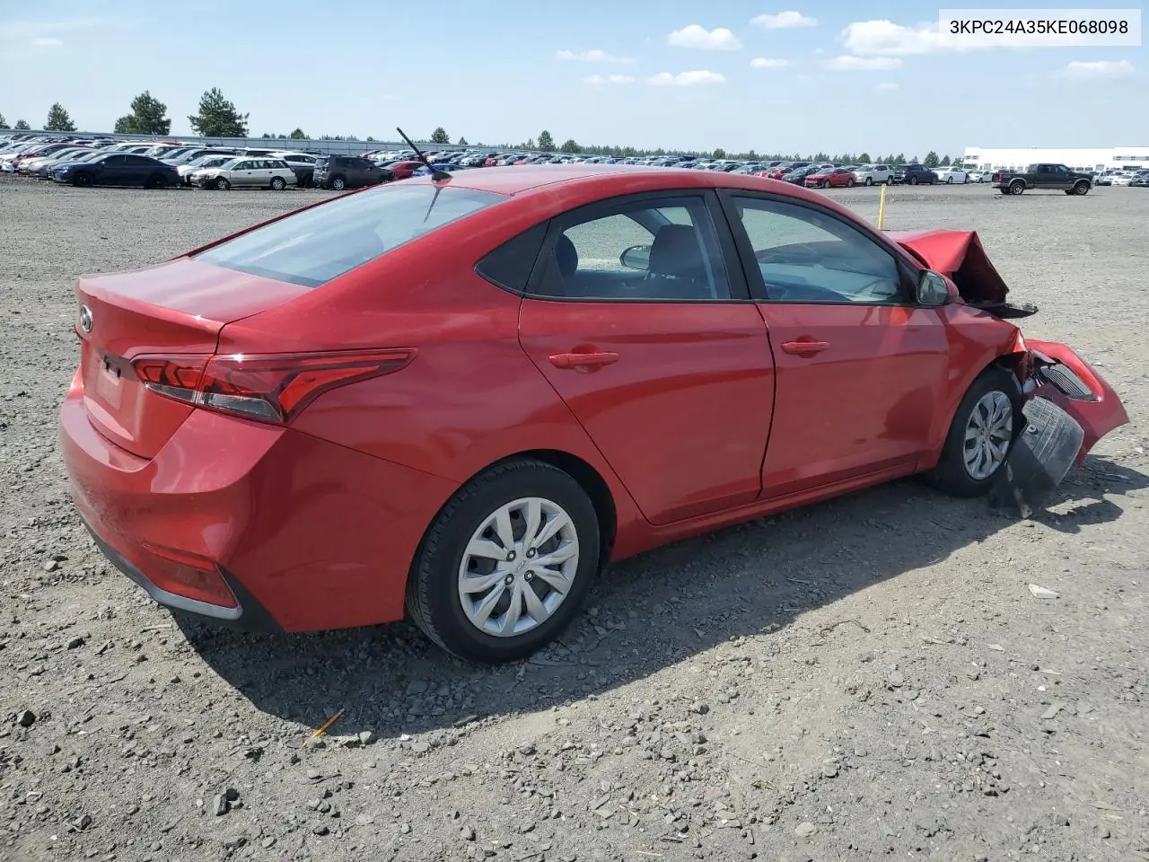 2019 Hyundai Accent Se VIN: 3KPC24A35KE068098 Lot: 62416785