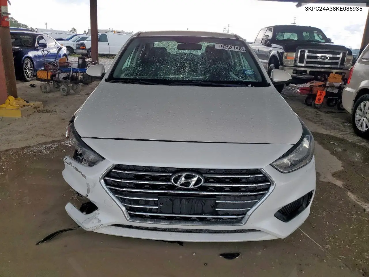 2019 Hyundai Accent Se VIN: 3KPC24A38KE086935 Lot: 62521455