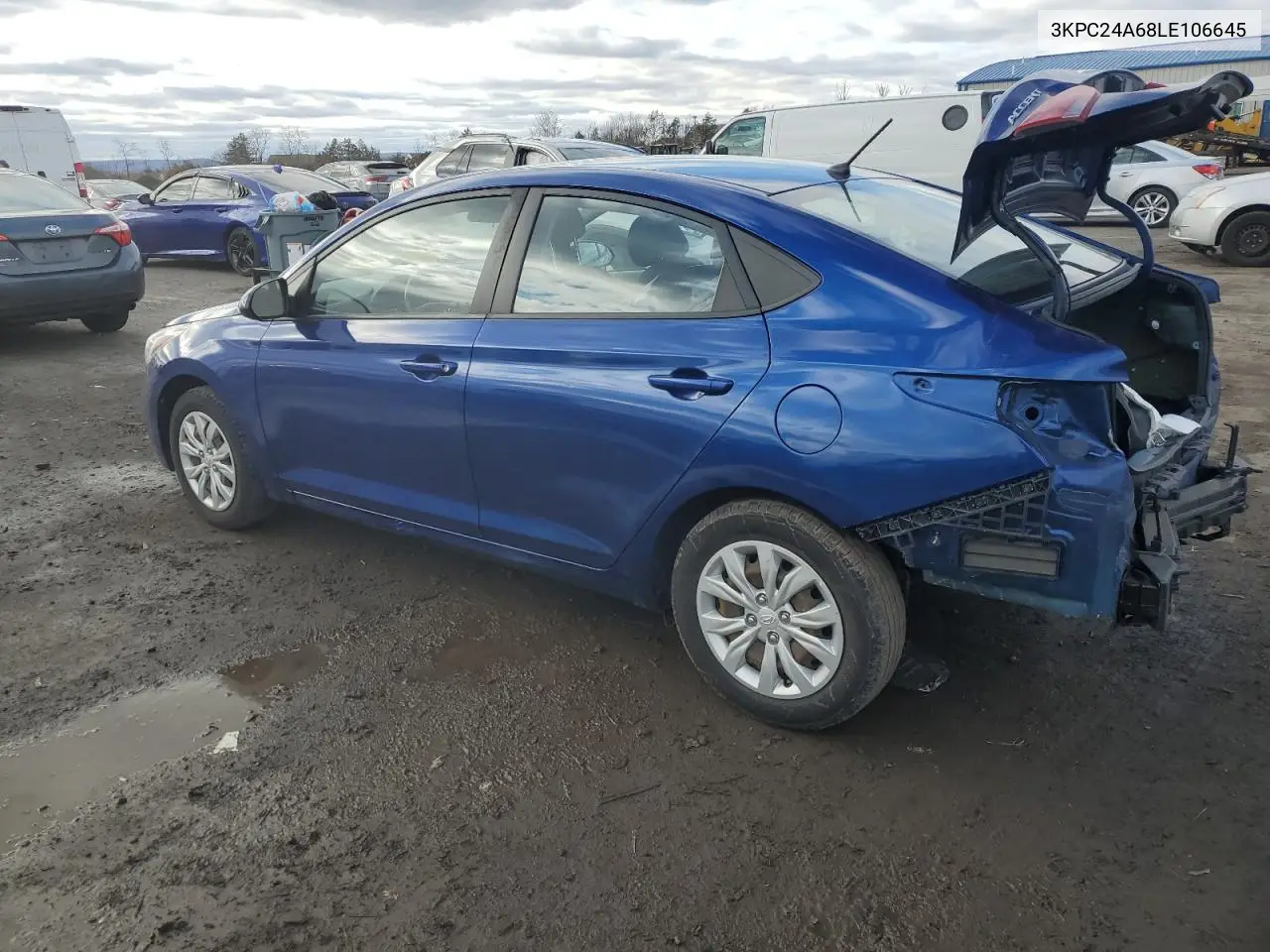 2020 Hyundai Accent Se VIN: 3KPC24A68LE106645 Lot: 47553355