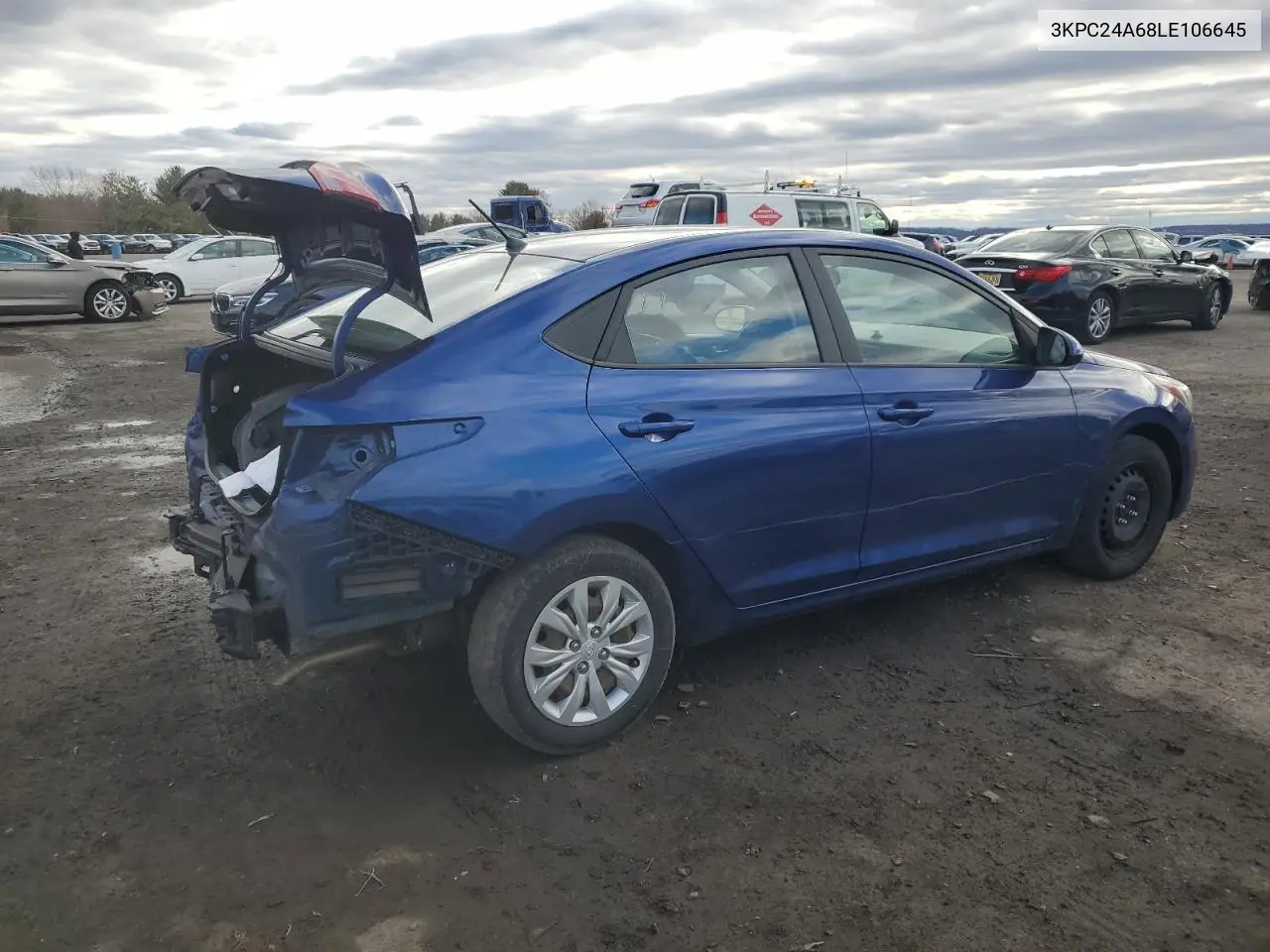 2020 Hyundai Accent Se VIN: 3KPC24A68LE106645 Lot: 47553355