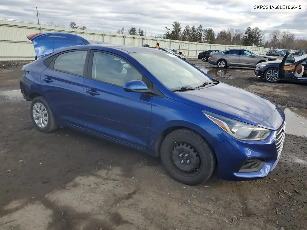 2020 Hyundai Accent Se VIN: 3KPC24A68LE106645 Lot: 47553355