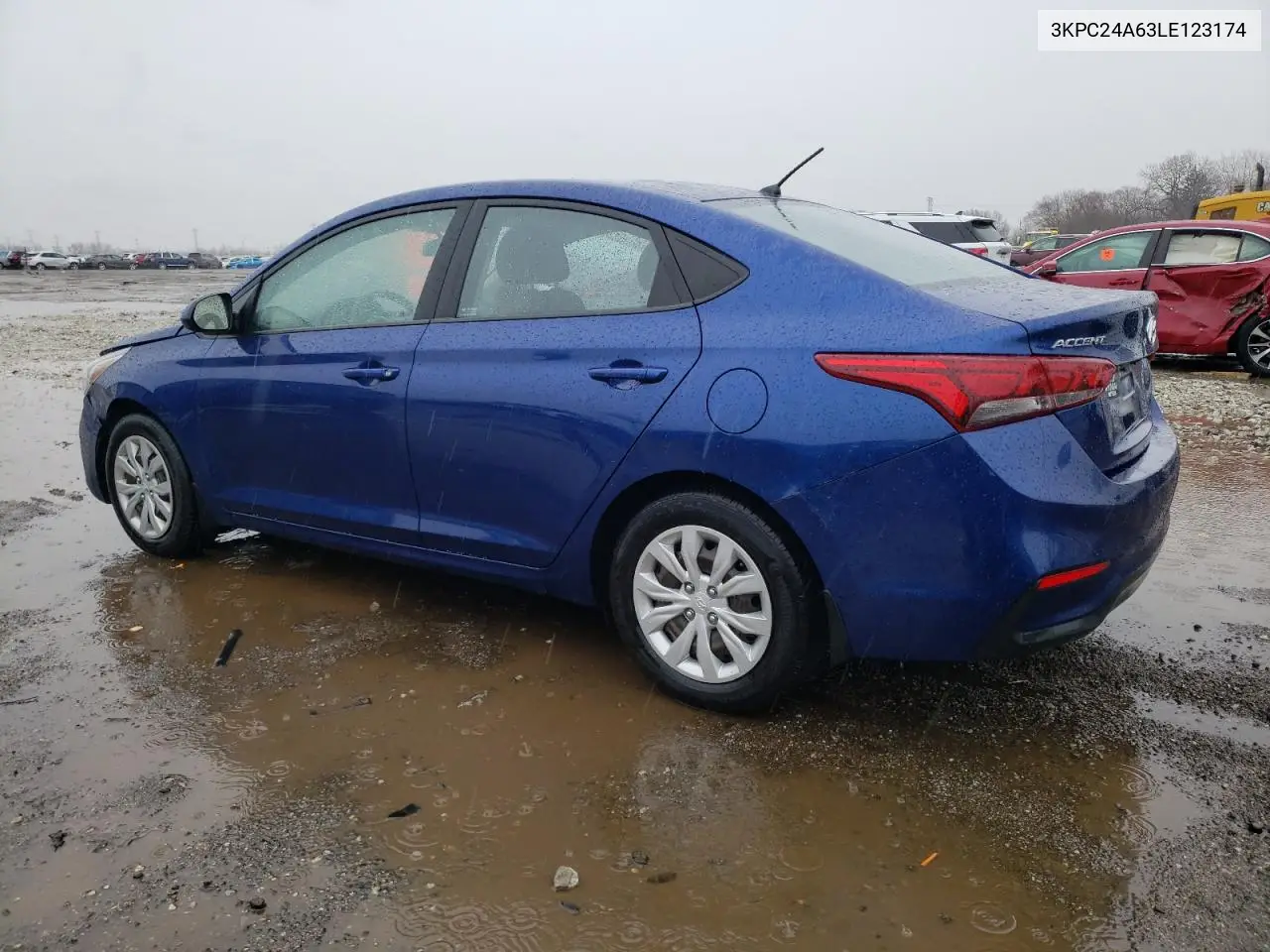 2020 Hyundai Accent Se VIN: 3KPC24A63LE123174 Lot: 47656525