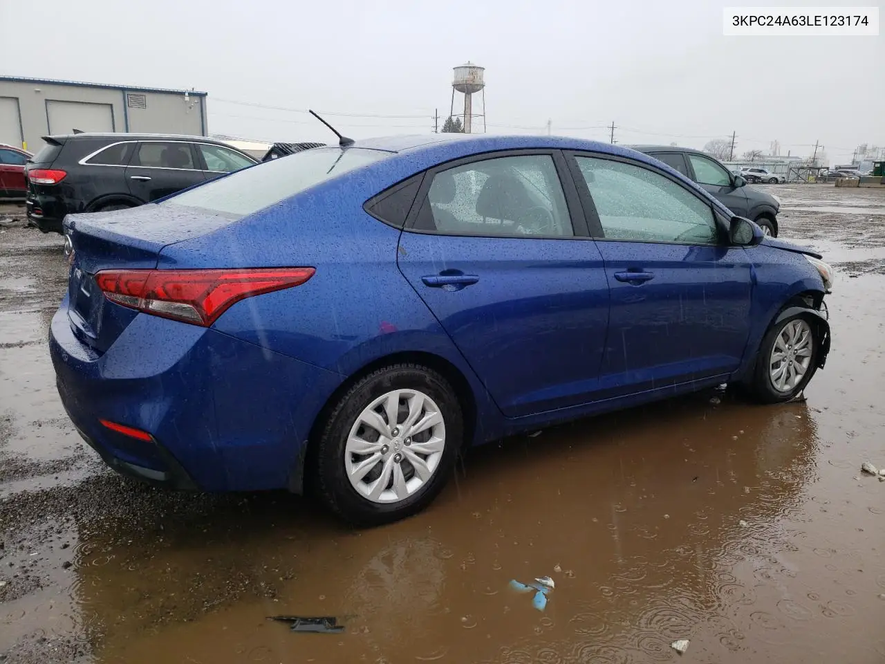 2020 Hyundai Accent Se VIN: 3KPC24A63LE123174 Lot: 47656525