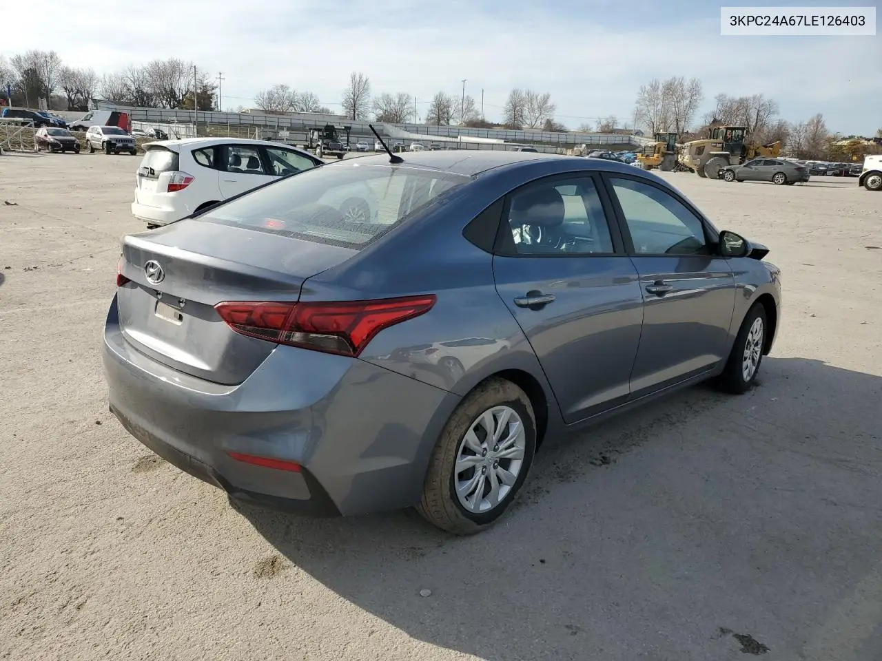 2020 Hyundai Accent Se VIN: 3KPC24A67LE126403 Lot: 48867365