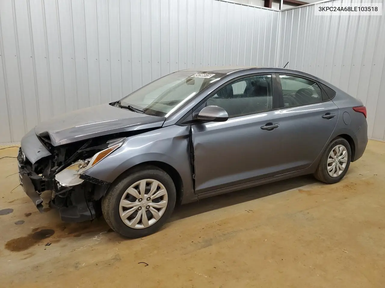 2020 Hyundai Accent Se VIN: 3KPC24A68LE103518 Lot: 49396615