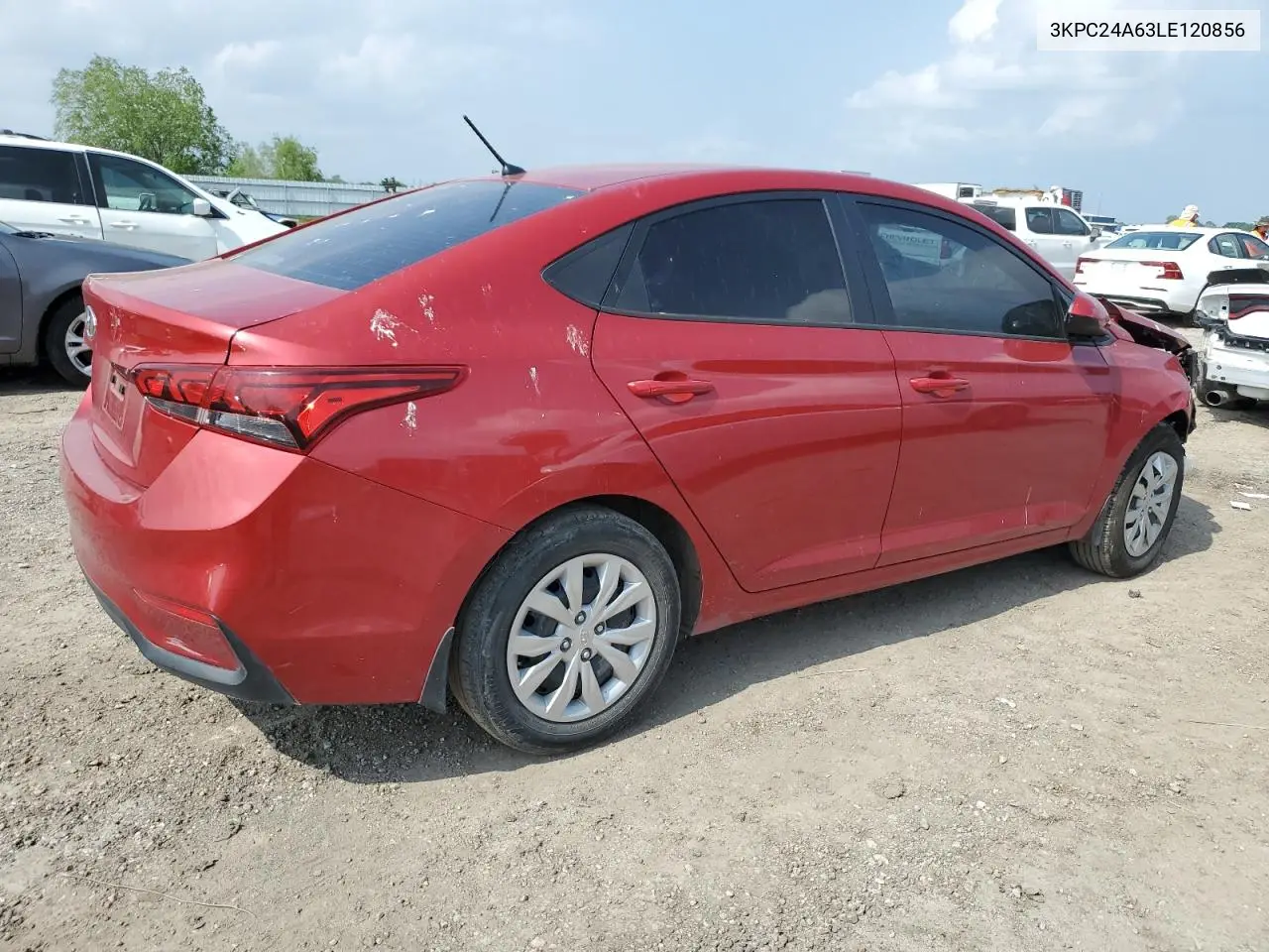2020 Hyundai Accent Se VIN: 3KPC24A63LE120856 Lot: 51229185