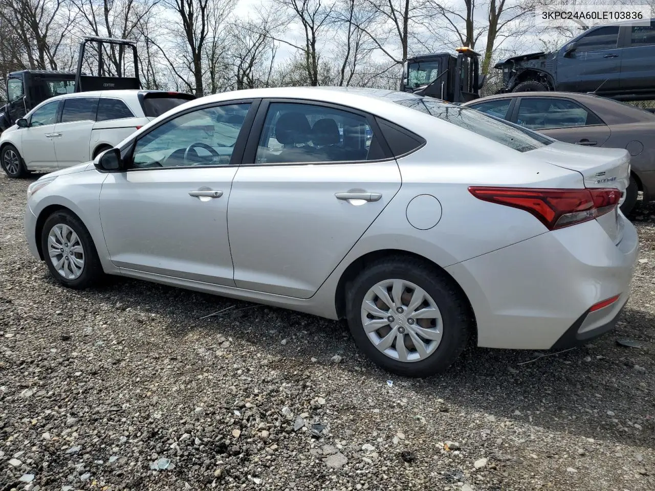 2020 Hyundai Accent Se VIN: 3KPC24A60LE103836 Lot: 51303485