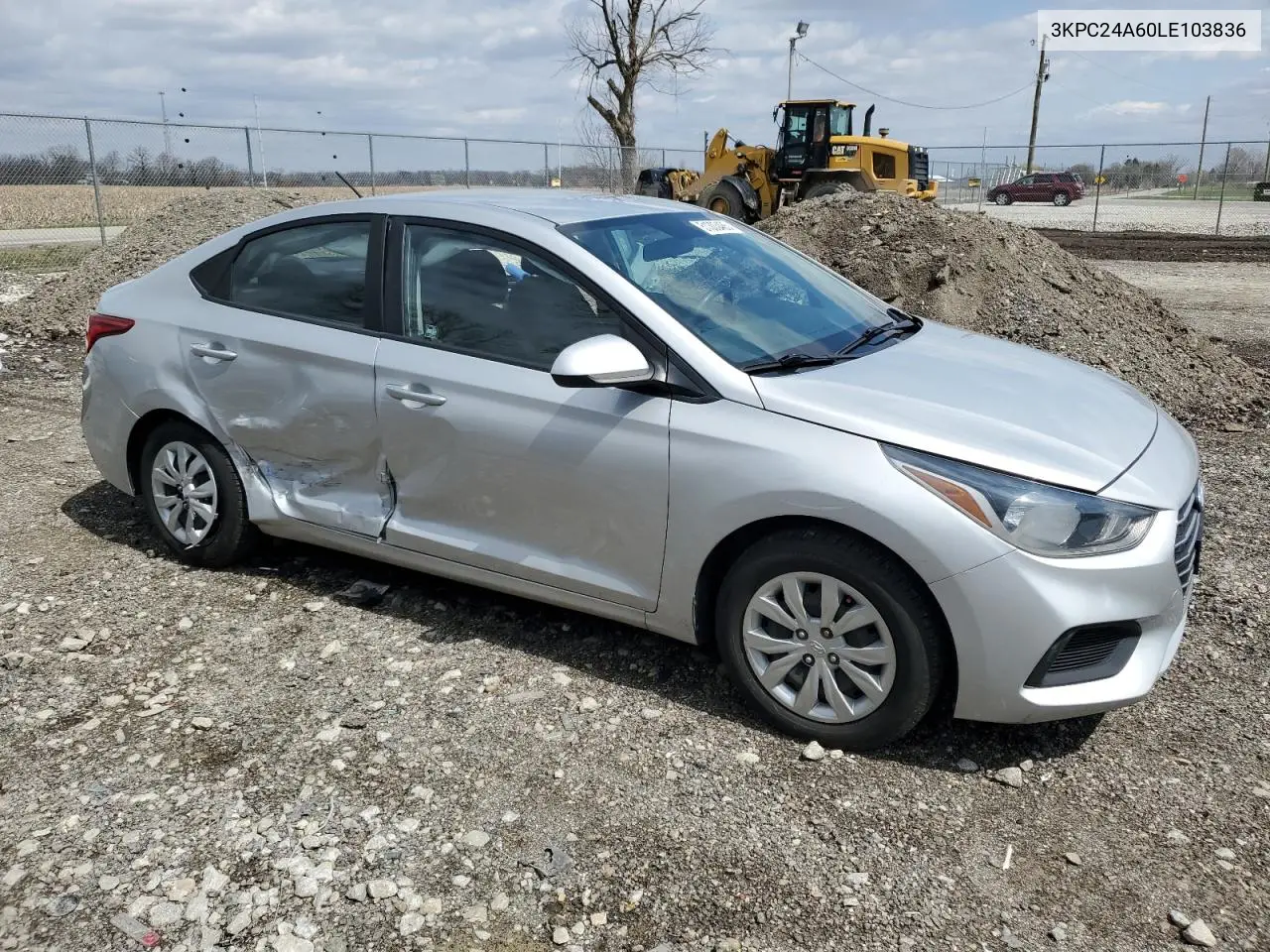 2020 Hyundai Accent Se VIN: 3KPC24A60LE103836 Lot: 51303485