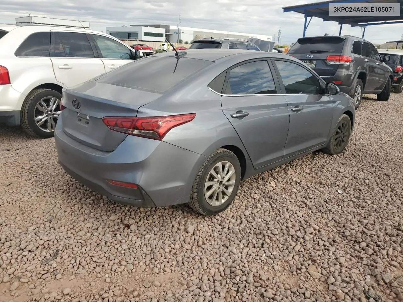 2020 Hyundai Accent Se VIN: 3KPC24A62LE105071 Lot: 52195675