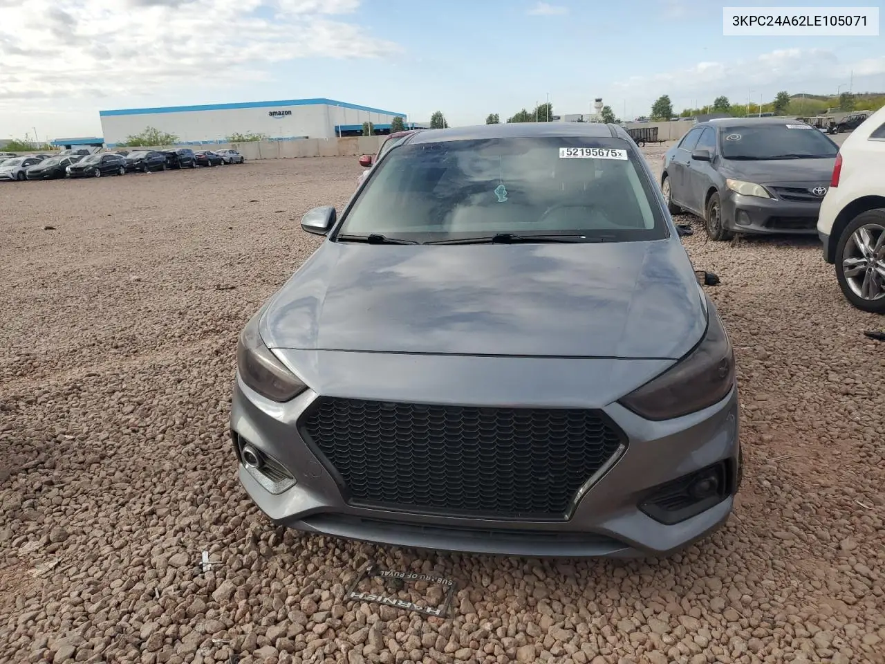 2020 Hyundai Accent Se VIN: 3KPC24A62LE105071 Lot: 52195675