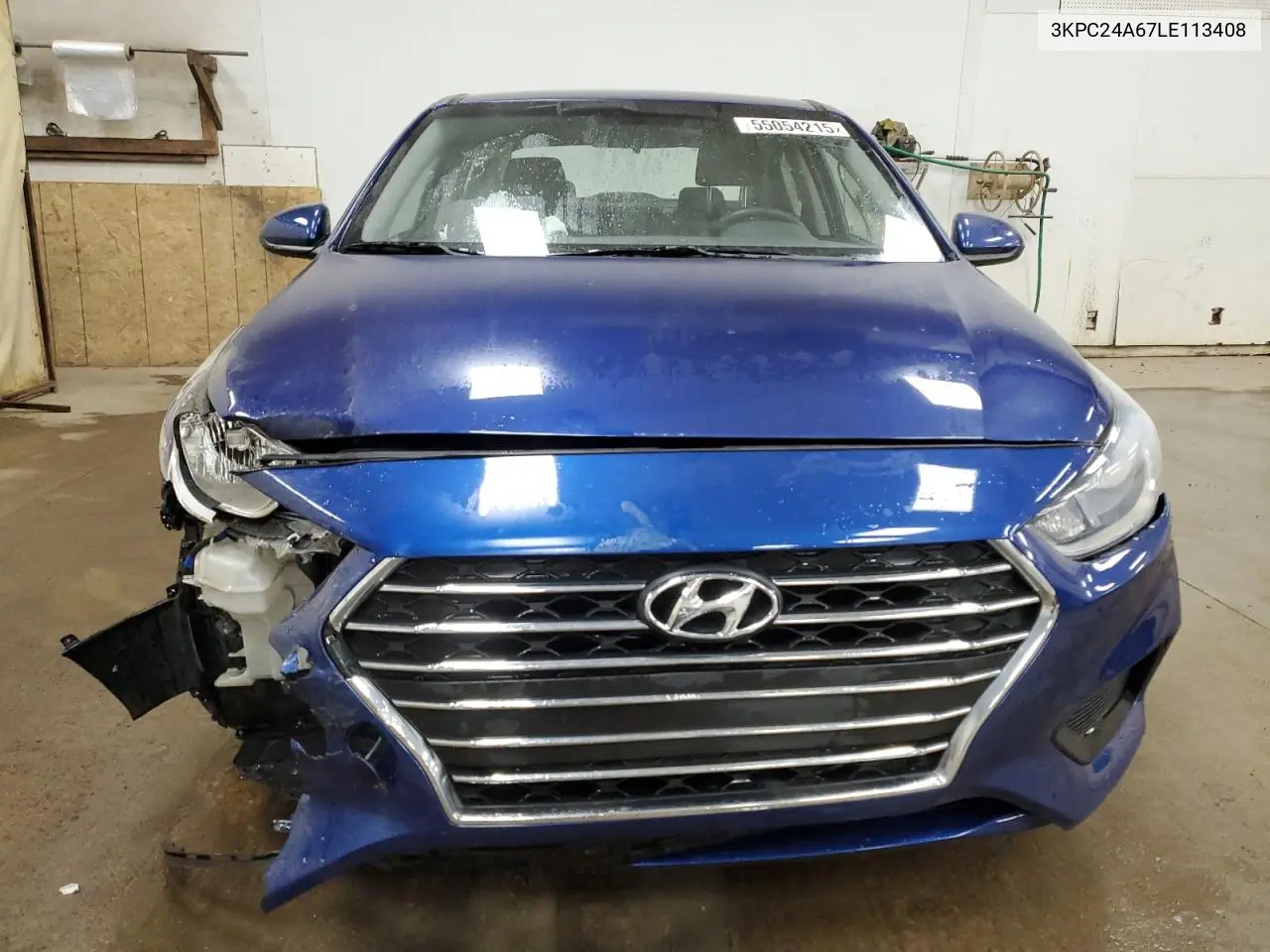 2020 Hyundai Accent Se VIN: 3KPC24A67LE113408 Lot: 55054215
