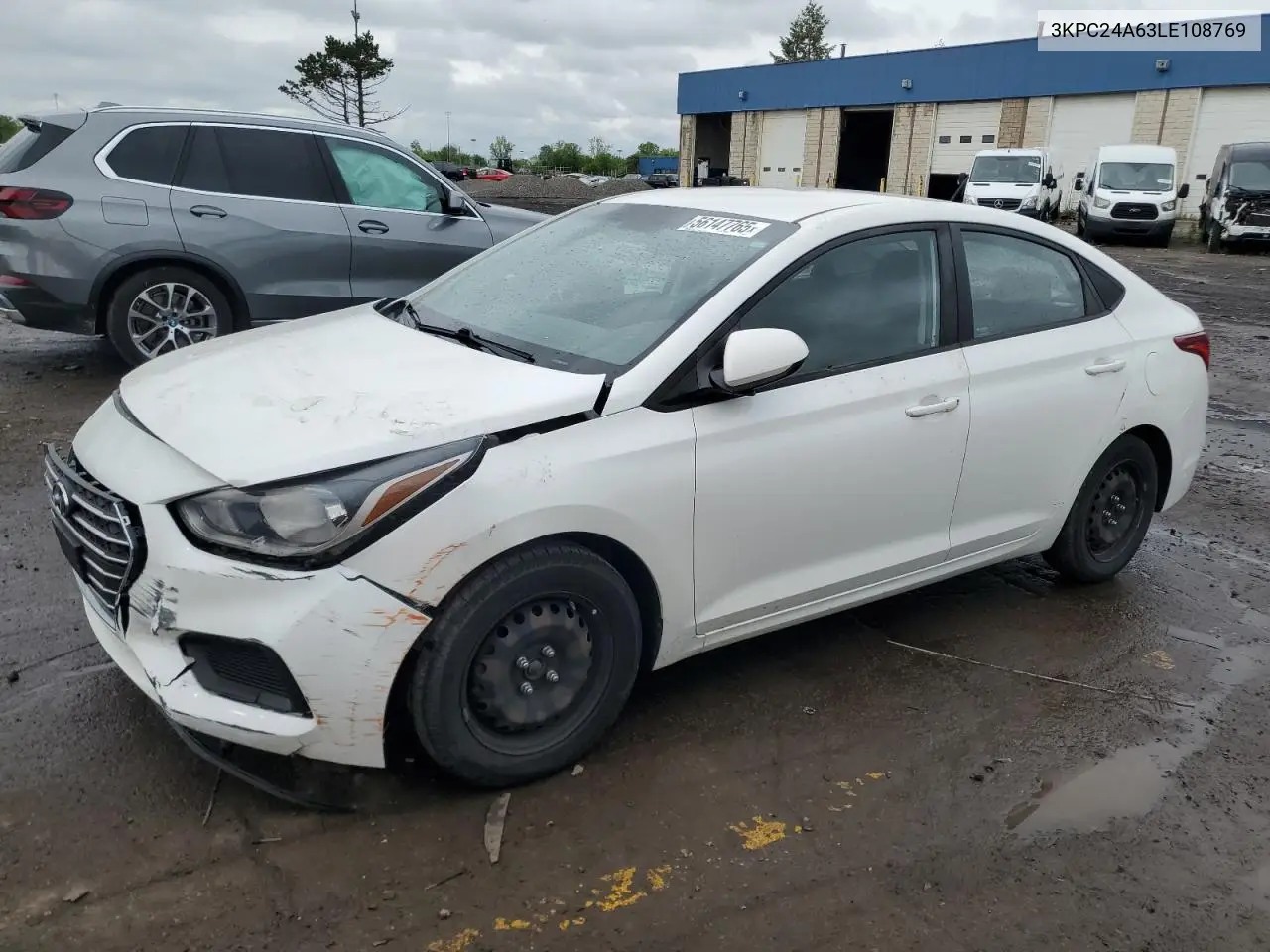 2020 Hyundai Accent Se VIN: 3KPC24A63LE108769 Lot: 56147765