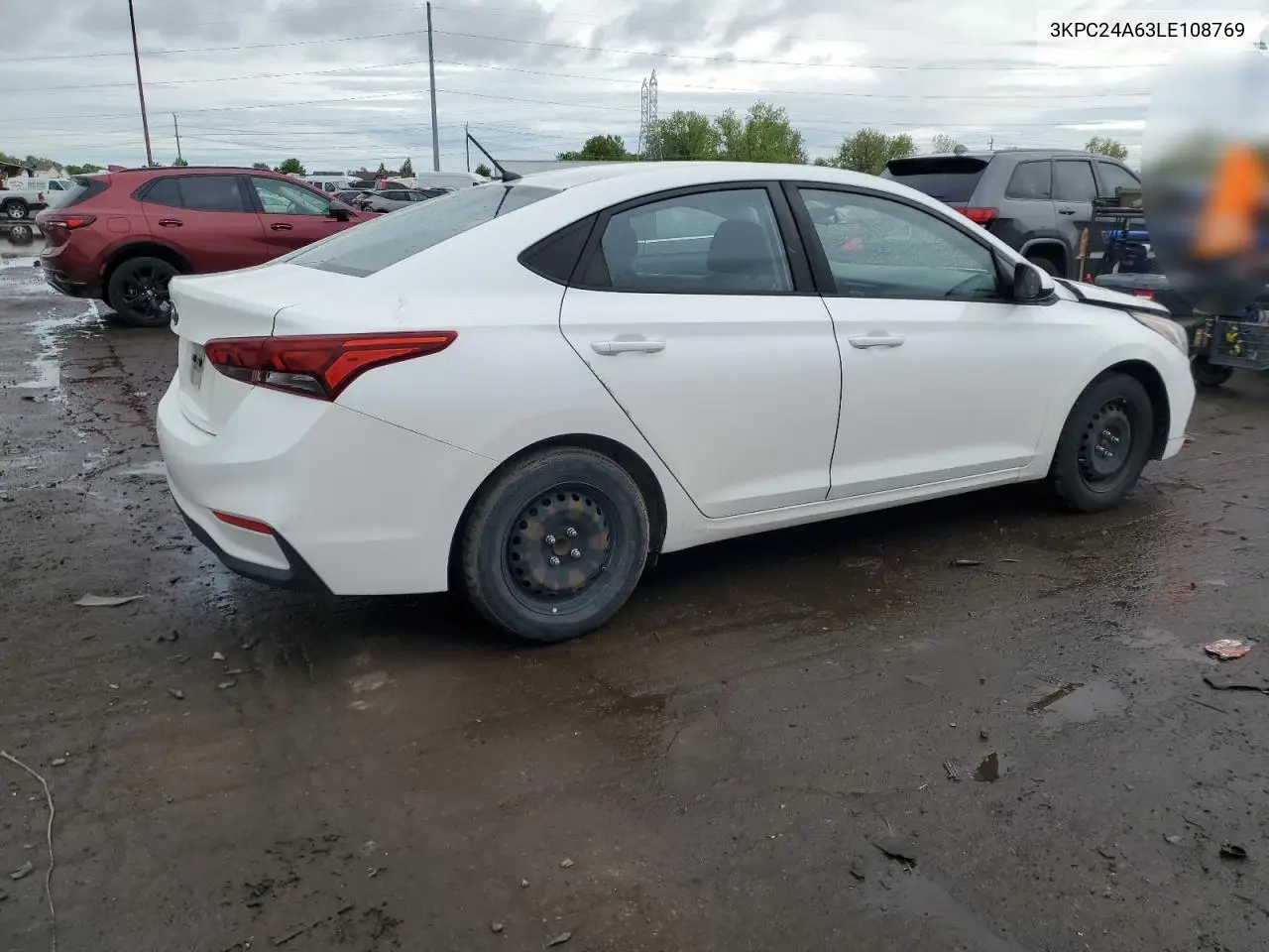 2020 Hyundai Accent Se VIN: 3KPC24A63LE108769 Lot: 56147765