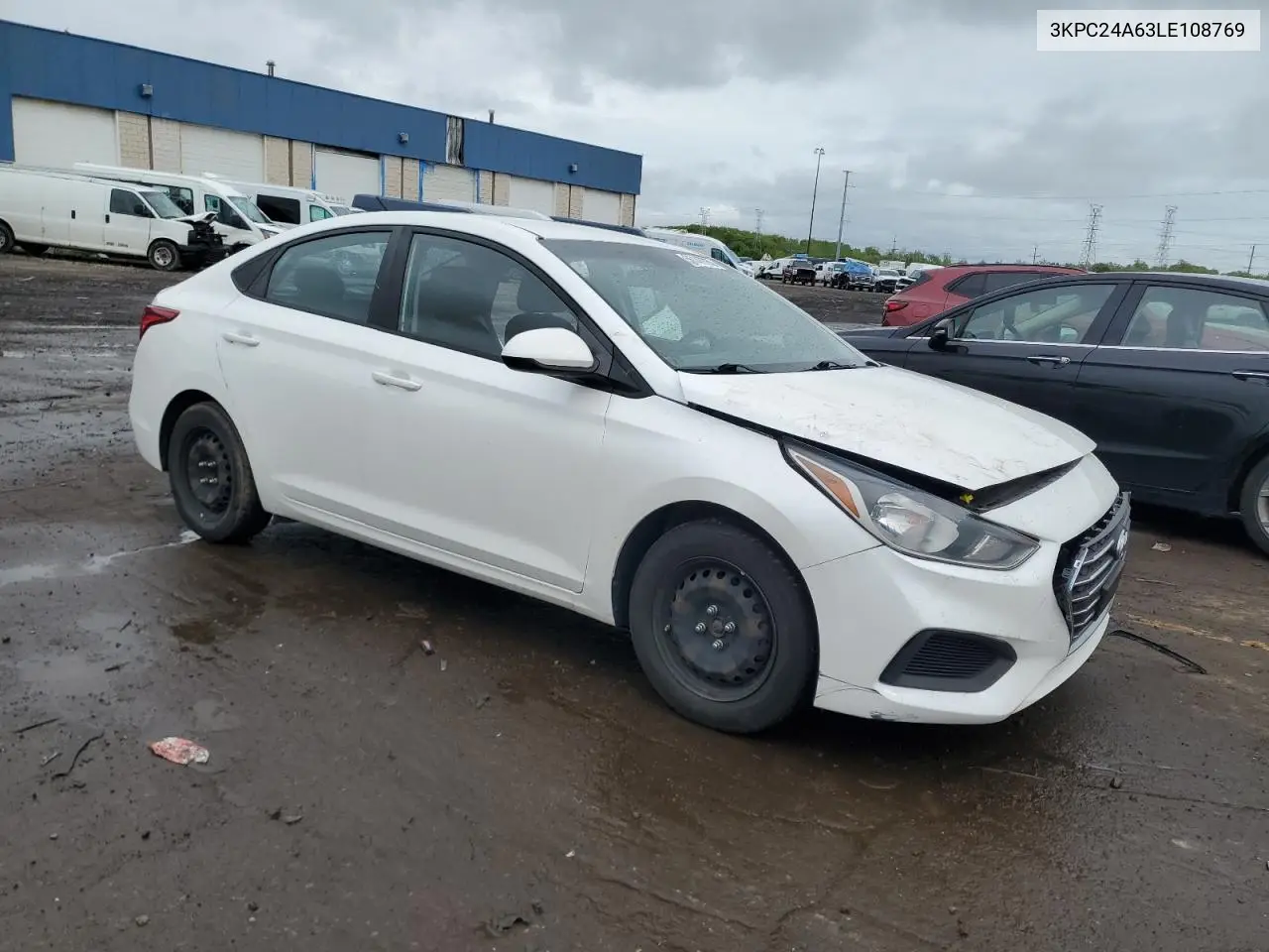 2020 Hyundai Accent Se VIN: 3KPC24A63LE108769 Lot: 56147765