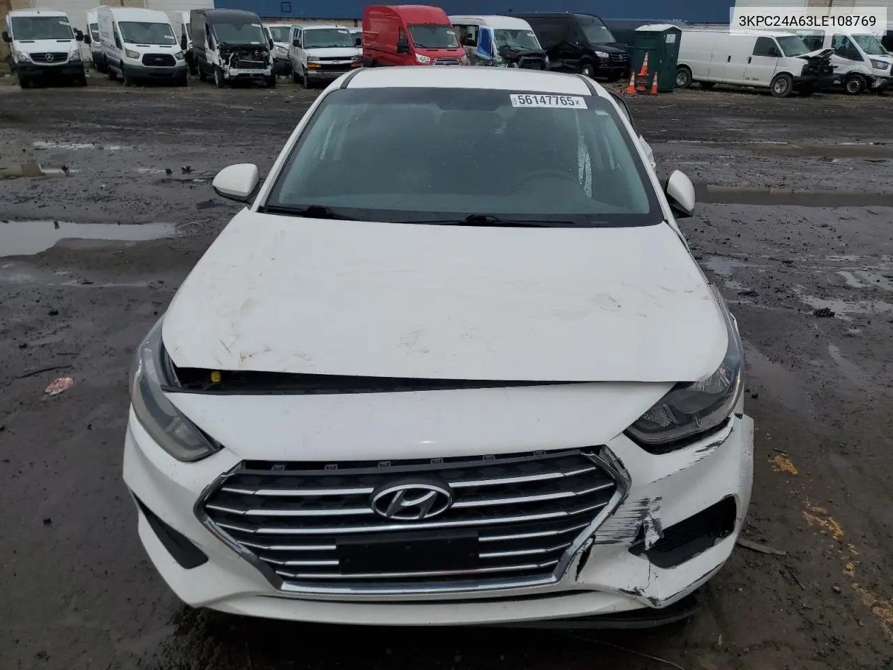 2020 Hyundai Accent Se VIN: 3KPC24A63LE108769 Lot: 56147765