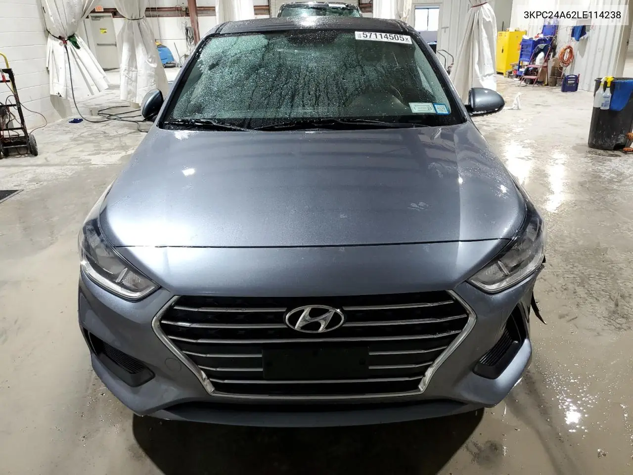 2020 Hyundai Accent Se VIN: 3KPC24A62LE114238 Lot: 57114505