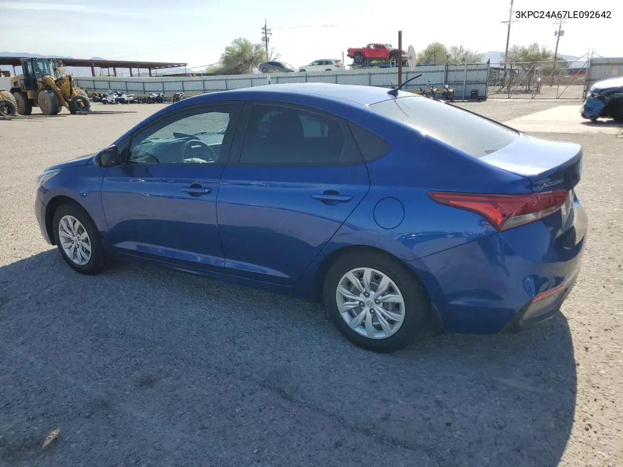 2020 Hyundai Accent Se VIN: 3KPC24A67LE092642 Lot: 61659885