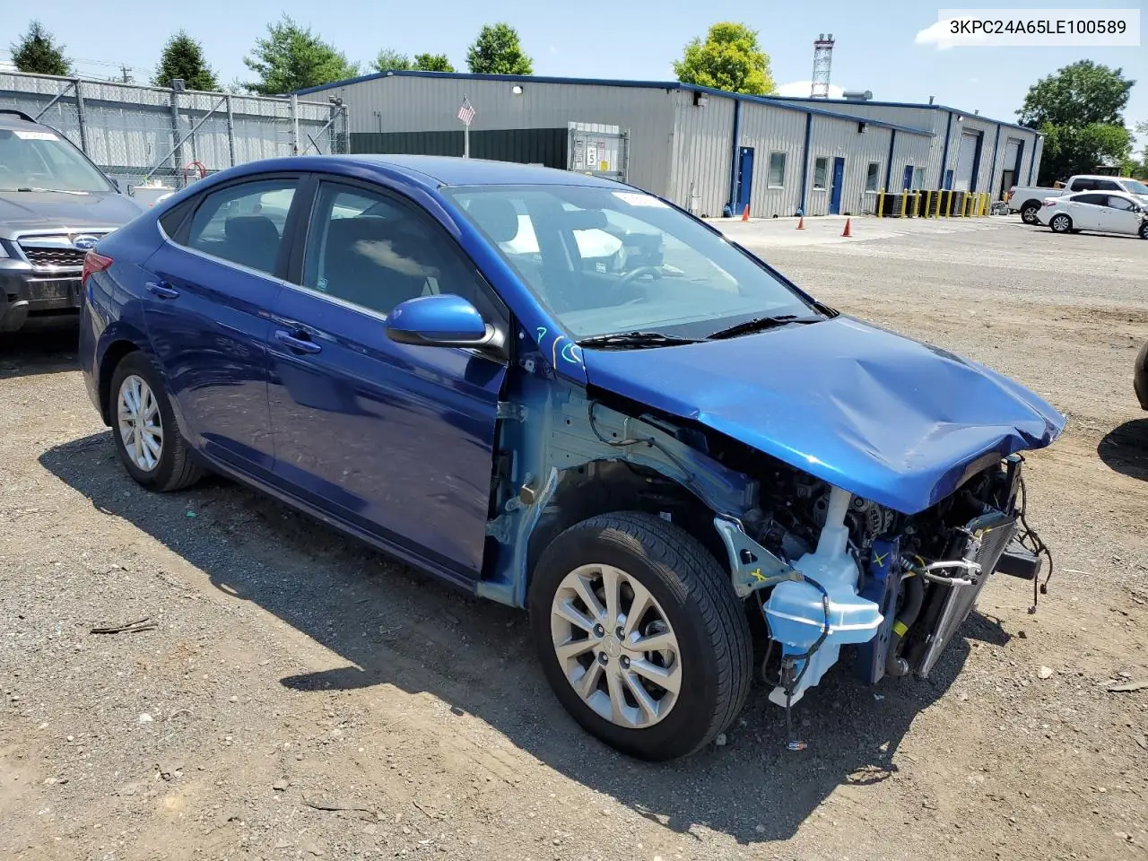 2020 Hyundai Accent Se VIN: 3KPC24A65LE100589 Lot: 61868915