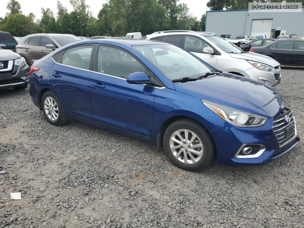 2020 Hyundai Accent Se VIN: 3KPC24A69LE126225 Lot: 62317965