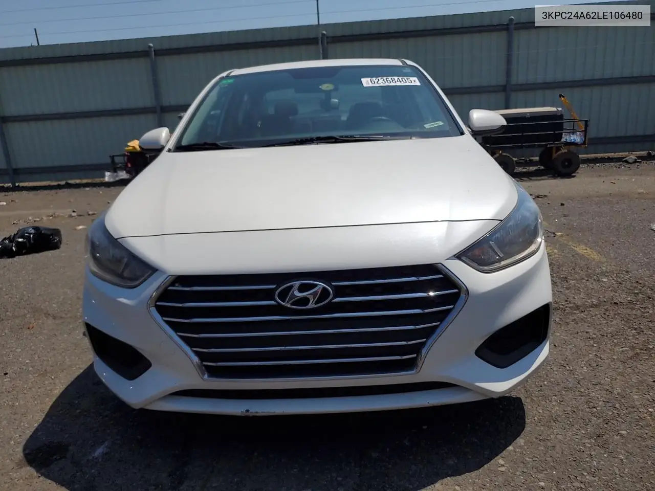 2020 Hyundai Accent Se VIN: 3KPC24A62LE106480 Lot: 62368405