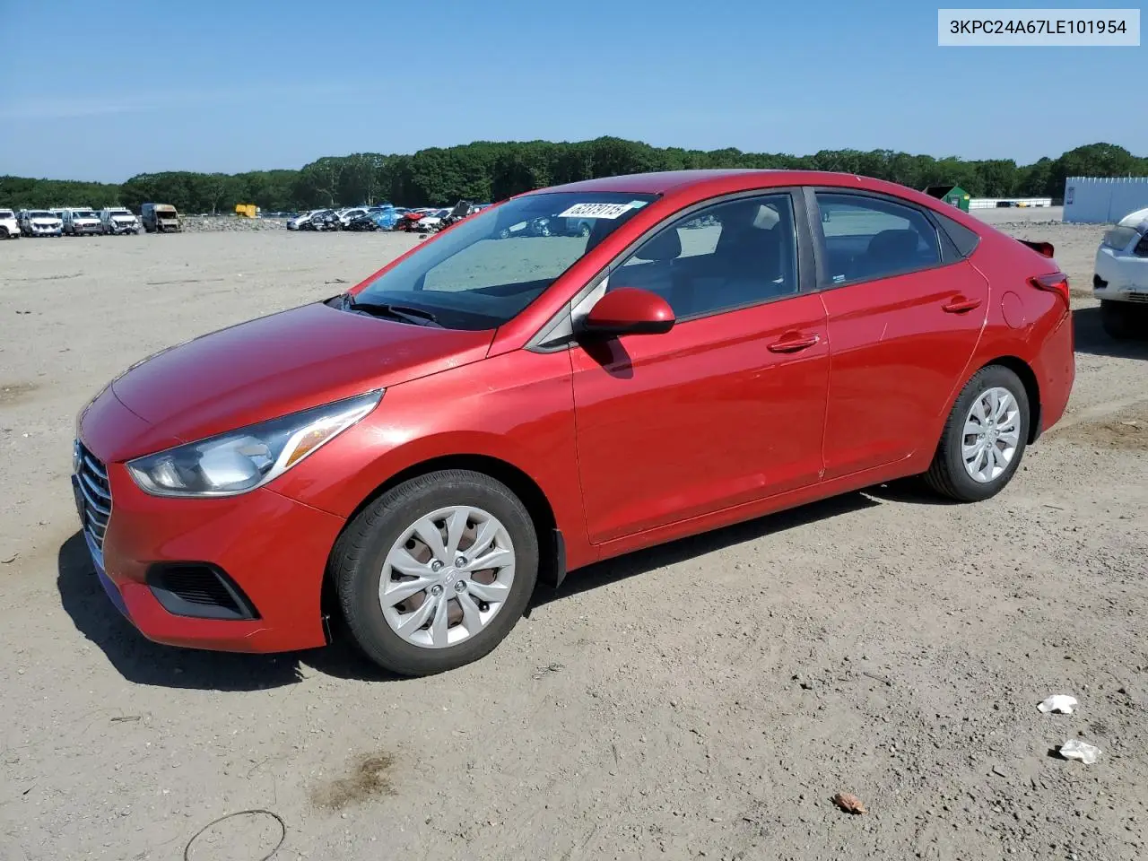 2020 Hyundai Accent Se VIN: 3KPC24A67LE101954 Lot: 62379115