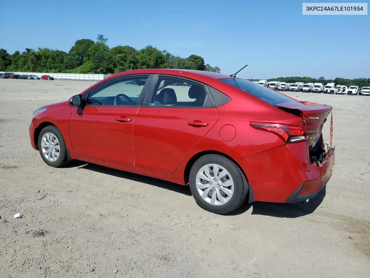 2020 Hyundai Accent Se VIN: 3KPC24A67LE101954 Lot: 62379115
