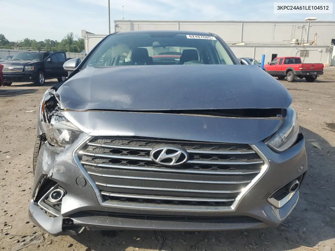 2020 Hyundai Accent Se VIN: 3KPC24A61LE104512 Lot: 62487605