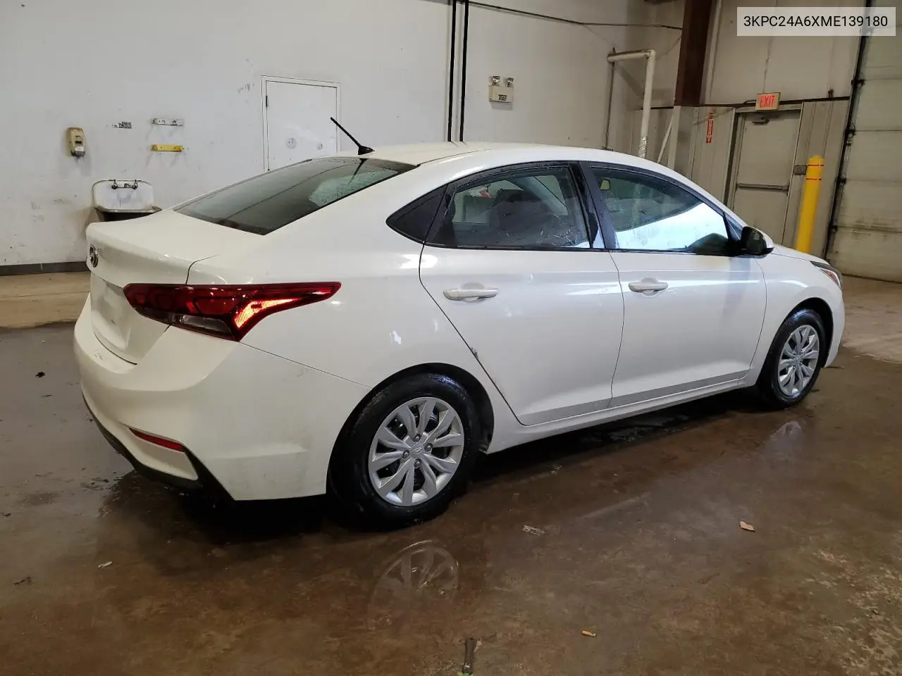 2021 Hyundai Accent Se VIN: 3KPC24A6XME139180 Lot: 50074825