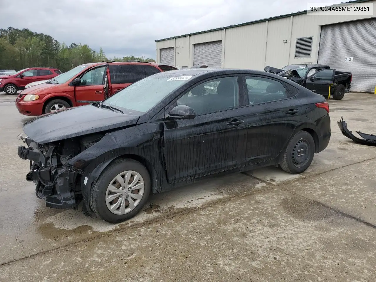 2021 Hyundai Accent Se VIN: 3KPC24A66ME129861 Lot: 50995875