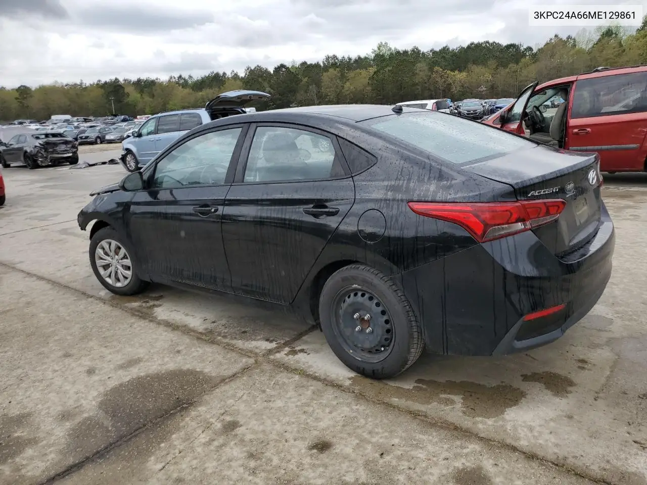 2021 Hyundai Accent Se VIN: 3KPC24A66ME129861 Lot: 50995875
