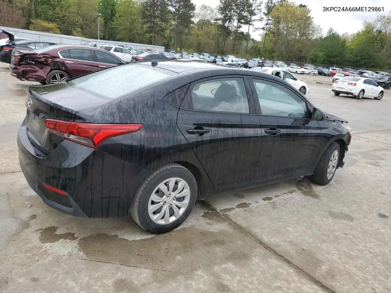2021 Hyundai Accent Se VIN: 3KPC24A66ME129861 Lot: 50995875
