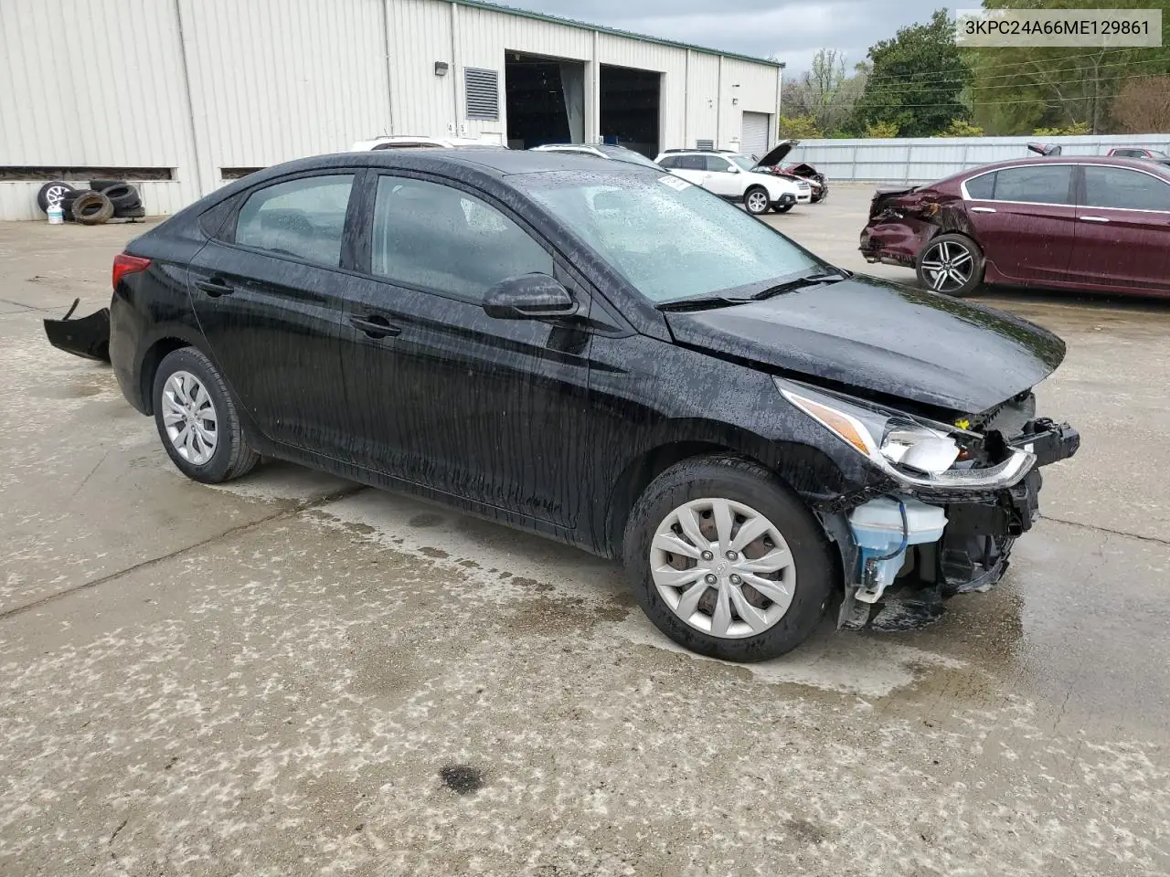 2021 Hyundai Accent Se VIN: 3KPC24A66ME129861 Lot: 50995875