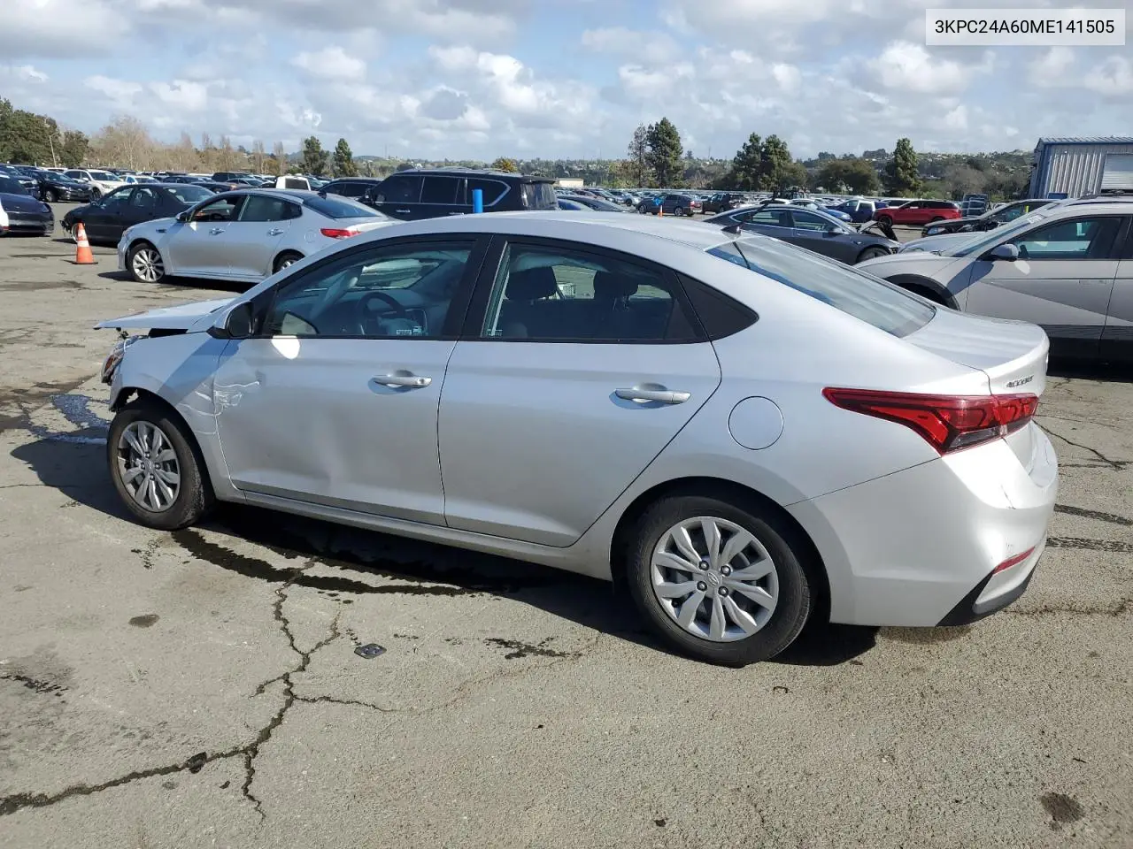 2021 Hyundai Accent Se VIN: 3KPC24A60ME141505 Lot: 51007345