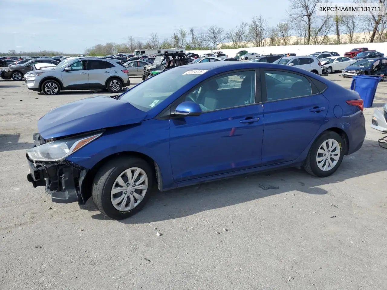 2021 Hyundai Accent Se VIN: 3KPC24A68ME131711 Lot: 51224325