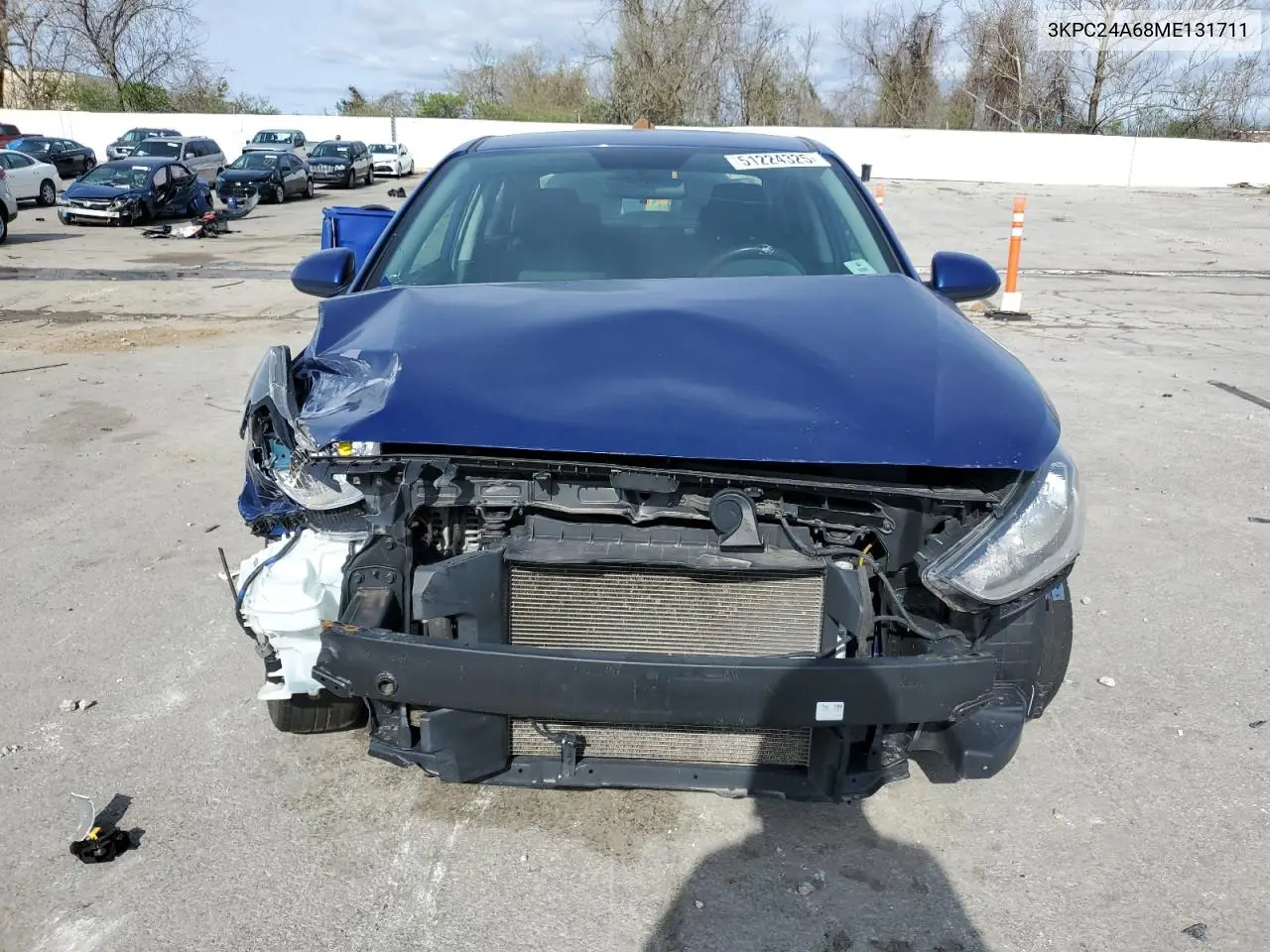 2021 Hyundai Accent Se VIN: 3KPC24A68ME131711 Lot: 51224325