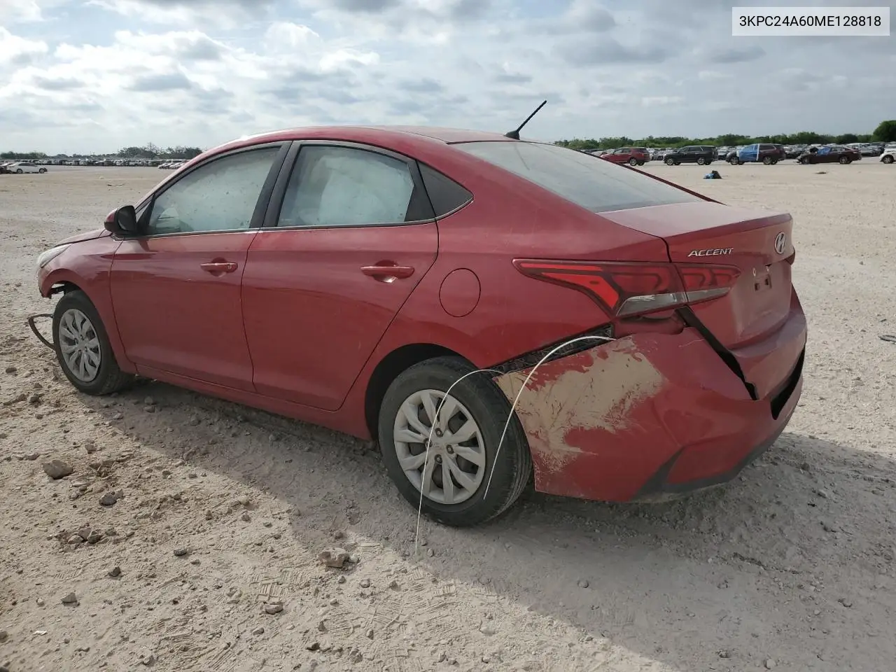 2021 Hyundai Accent Se VIN: 3KPC24A60ME128818 Lot: 53693185