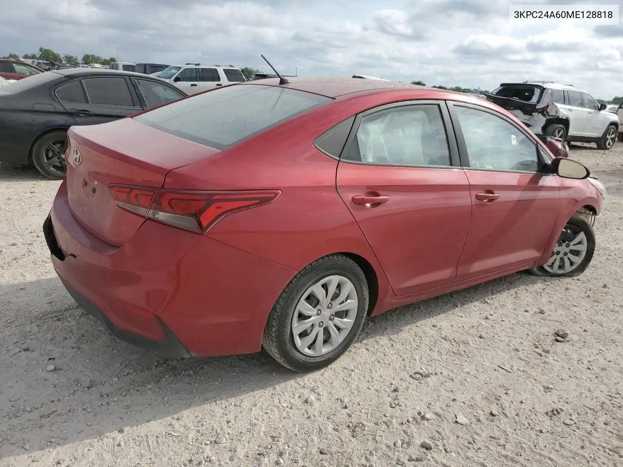 2021 Hyundai Accent Se VIN: 3KPC24A60ME128818 Lot: 53693185