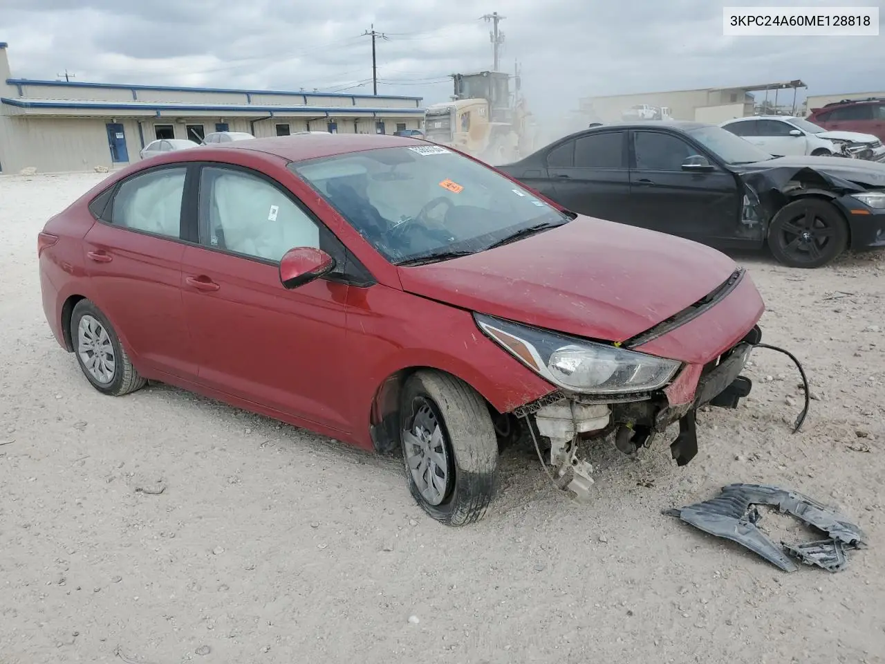 2021 Hyundai Accent Se VIN: 3KPC24A60ME128818 Lot: 53693185