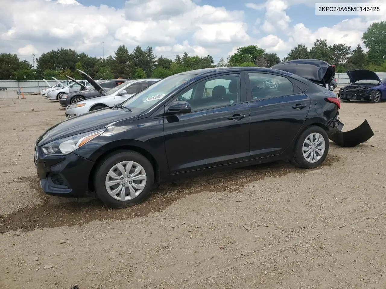 2021 Hyundai Accent Se VIN: 3KPC24A65ME146425 Lot: 55863005