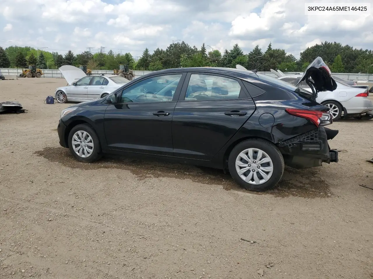 2021 Hyundai Accent Se VIN: 3KPC24A65ME146425 Lot: 55863005