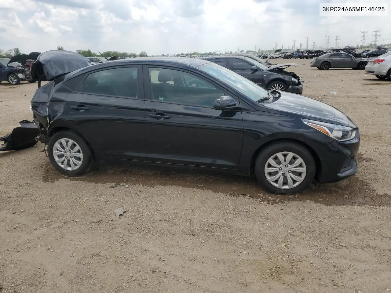 2021 Hyundai Accent Se VIN: 3KPC24A65ME146425 Lot: 55863005