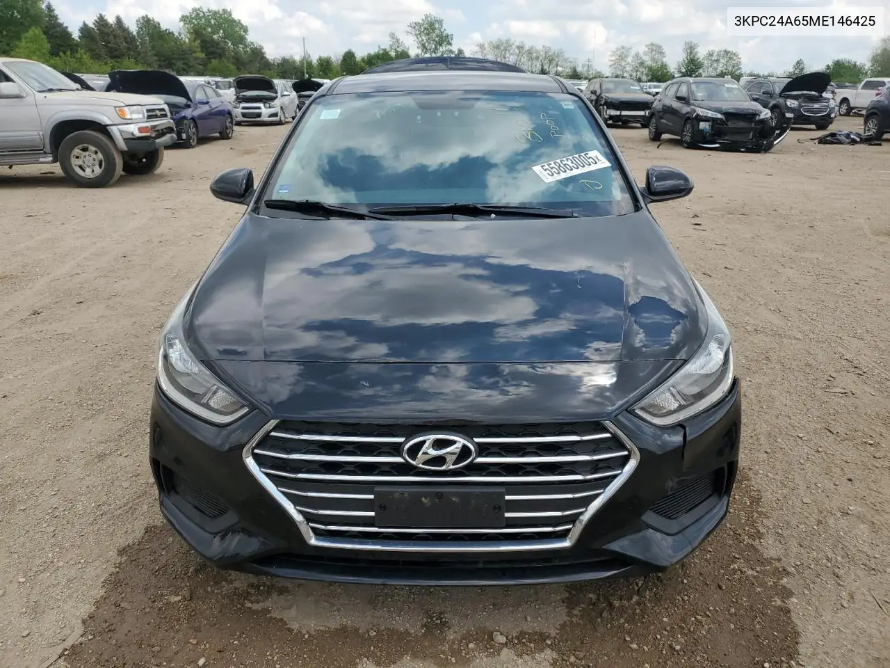 2021 Hyundai Accent Se VIN: 3KPC24A65ME146425 Lot: 55863005